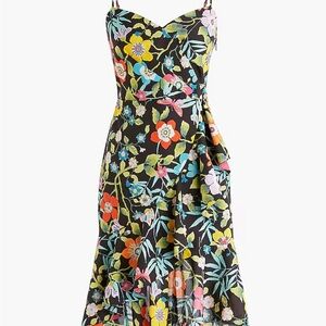 J.Crew Ruffle dress in Liberty® Pavilion black floral
